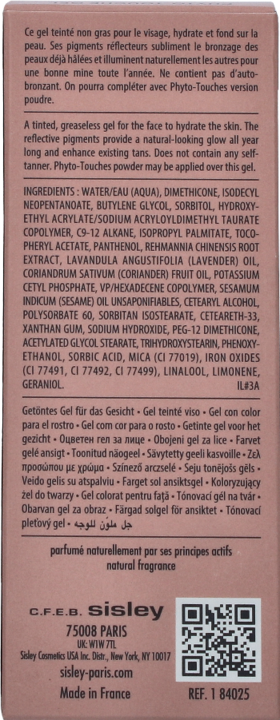 Nutritional values and ingredients Sisley Phyto-Touche Sun Glow (Iridescent, Bronzer)