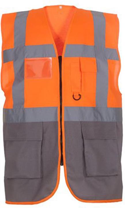 Grau, Neonorange