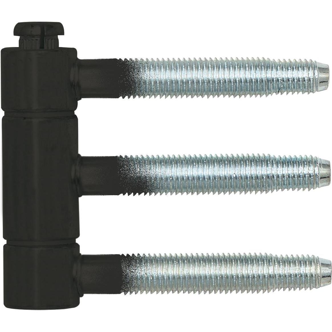 SFS, Türbeschlag + Scharnier, Einbohrband (Steckband) 3-teilig, ø 18mm Höhe 61 mm Stahl schwarz