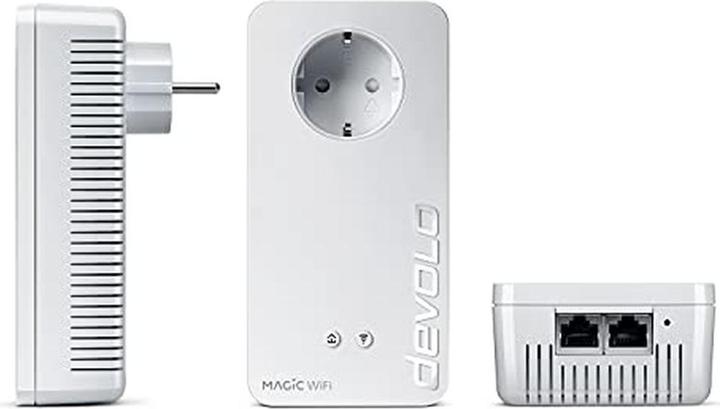 Produktbild Devolo Magic WiFi 6 Powerline Adapter Kit with Mesh, 2400 Mbps, 4 Gigabit LAN Ports (2400 Mbit/s)