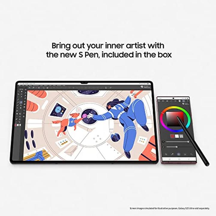 Produktbild Samsung Galaxy Tab S8 Ultra (nur WLAN, 14.60", 256 GB, Graphite)