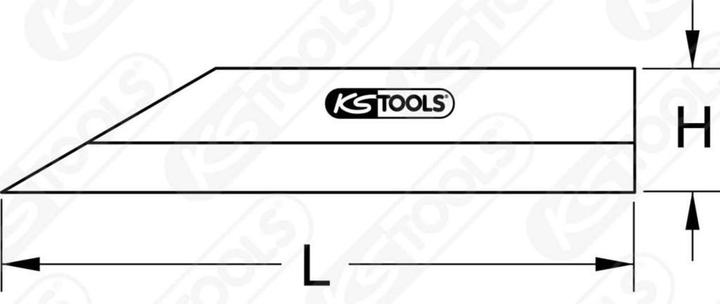 Immagine prodotto KS Tools Righello di precisione per capelli, 600 mm (60 cm)