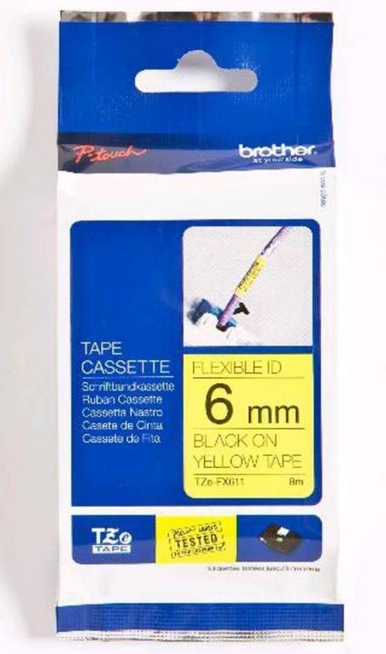 Produktbild Brother Tze-Fx611 (0.60 cm, Gelb, Schwarz)