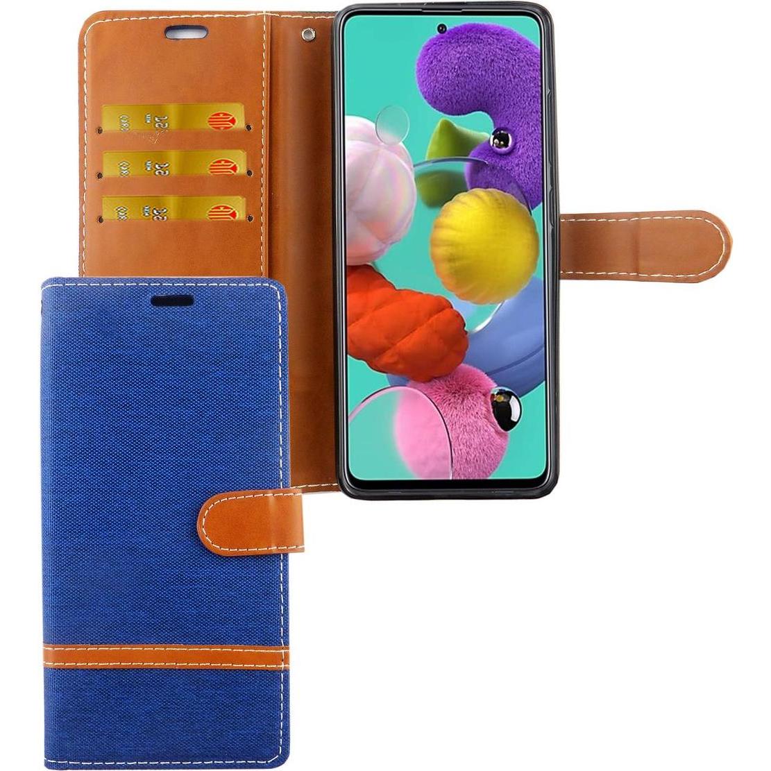 König Design Hülle Handy Schutz für Samsung Galaxy A71 Case Cover Tasche Wallet Etui Bumper (Samsung Galaxy A71), Smartp...