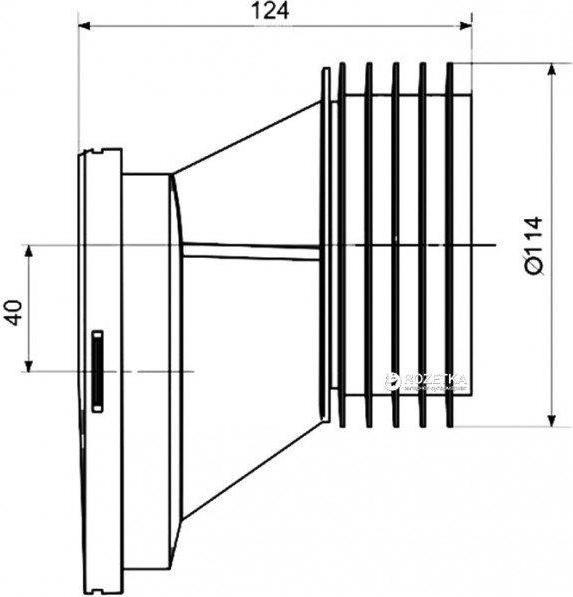 Produktbild Ani Plast Bend Wc Pan Offset 40mm (Siphonverbinder)