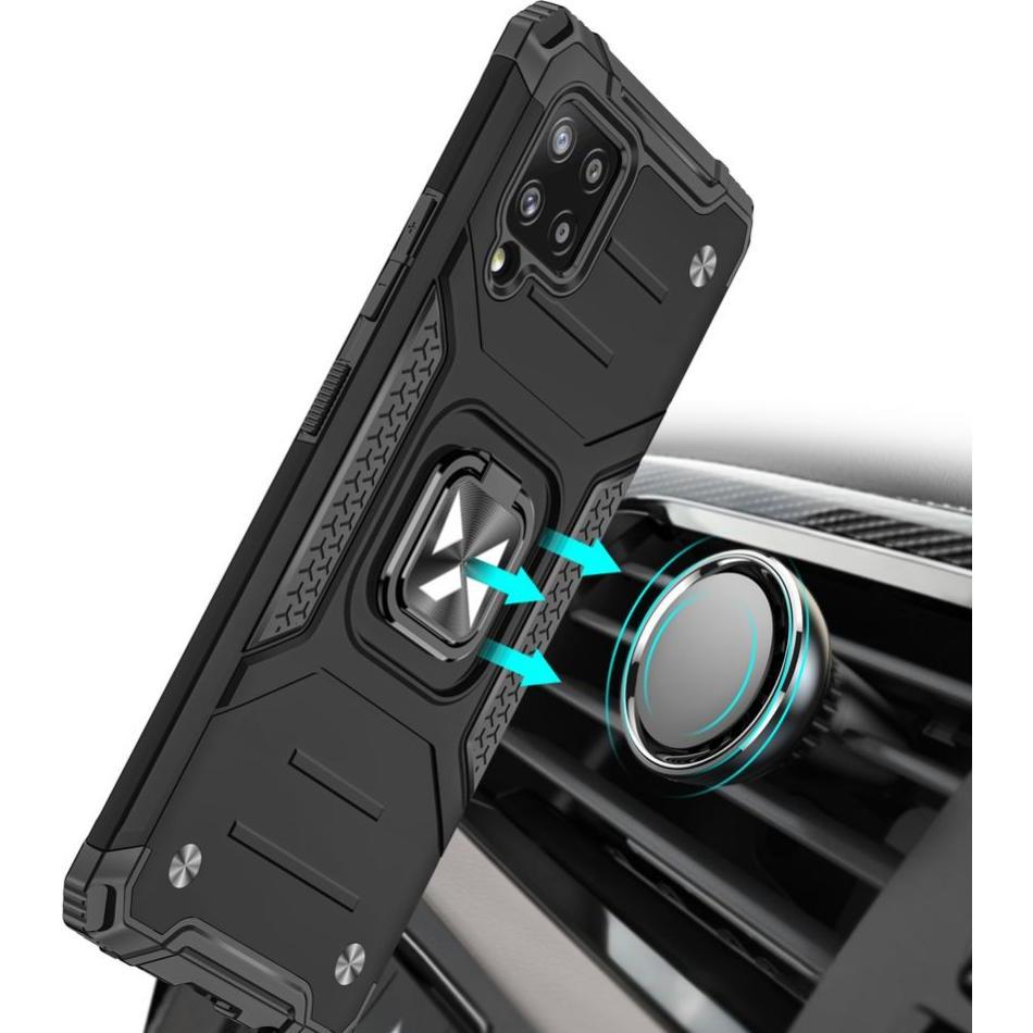 Thumbnail - Wozinsky Ring Armor Case Kickstand Tough Rugged Cover for Samsung Galaxy A42 5G black (Samsung Galaxy A42 5G), Smartphon...
