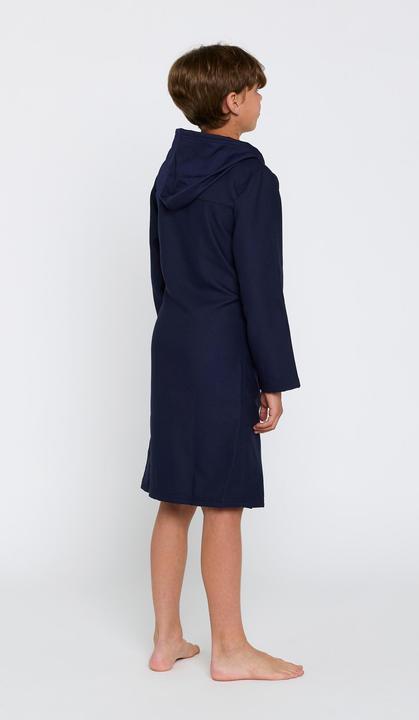 Produktbild Nabaiji Kids’ microfibre compact hooded bathrobe in dark blue (152)
