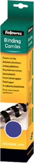 Actual product image Fellowes Binder spine 12mm, 21 rings, blue, 25pcs.