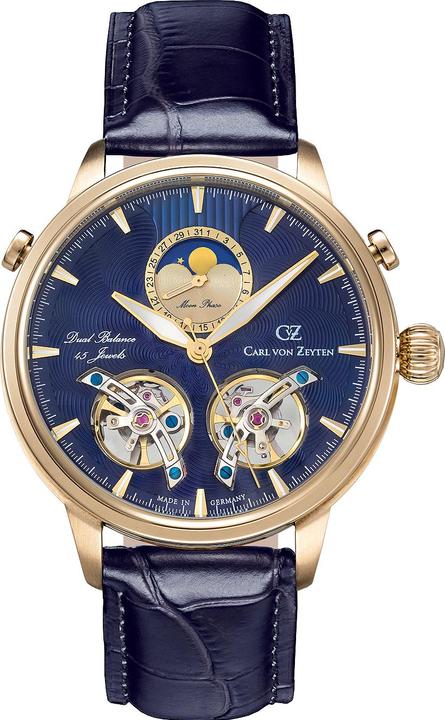 Produktbild Carl von Zeyten CVZ0060GBLS Durbach Mondphase Automatik 45mm 5ATM (Analoguhr, 45 mm)