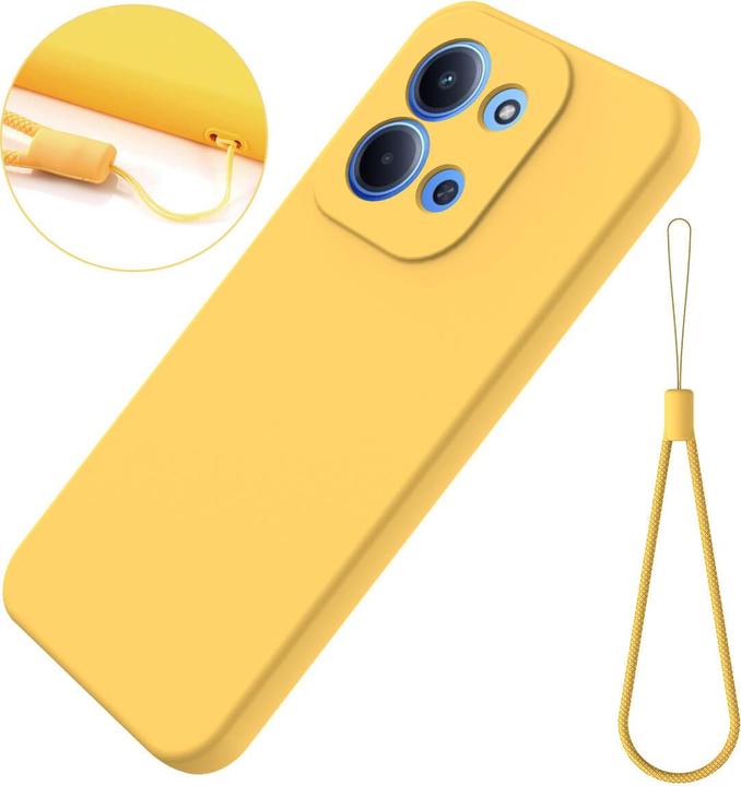 Actual product image Cover-Discount Xiaomi Redmi 15C - Silikon Gummi Hülle mit Riemen (Xiaomi Redmi Note 15)