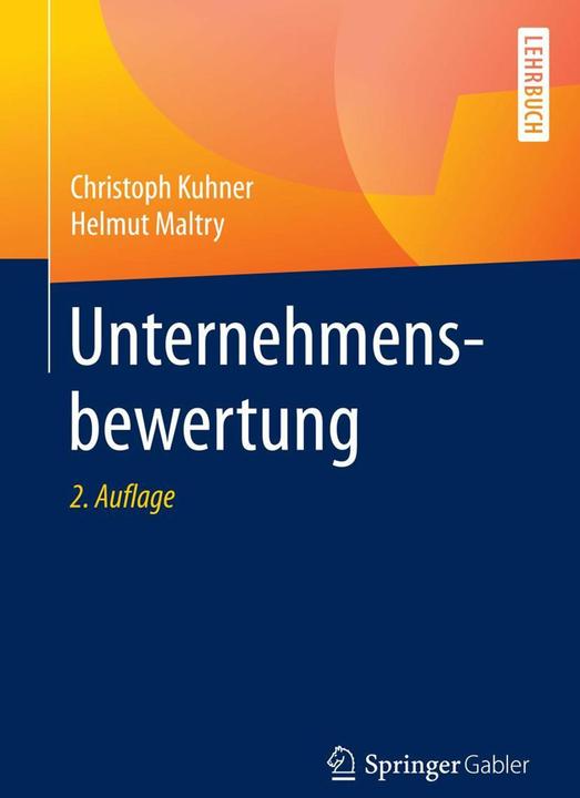 Produktbild Unternehmensbewertung (Deutsch, Christoph Kuhner, Helmut Maltry, 2017)