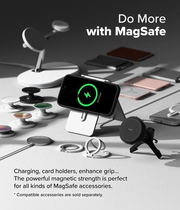 Actual product image Ringke Case for iPhone 16 Plus SILICONE MAGNETIC BLACK (Apple iPhone 16 Plus)