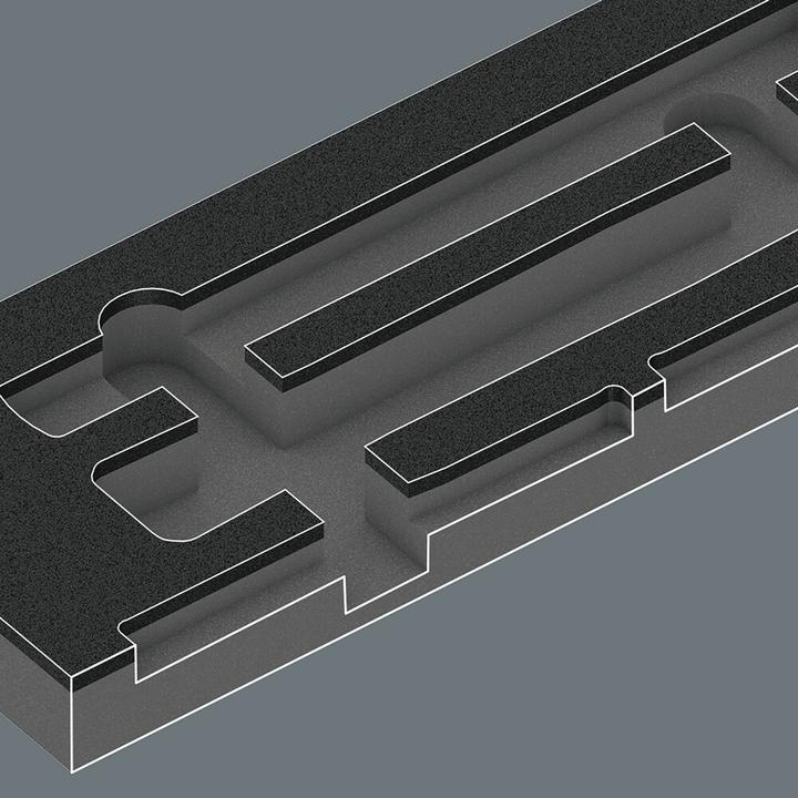 Actual product image Wera 9882 Foam insert hammer set 1