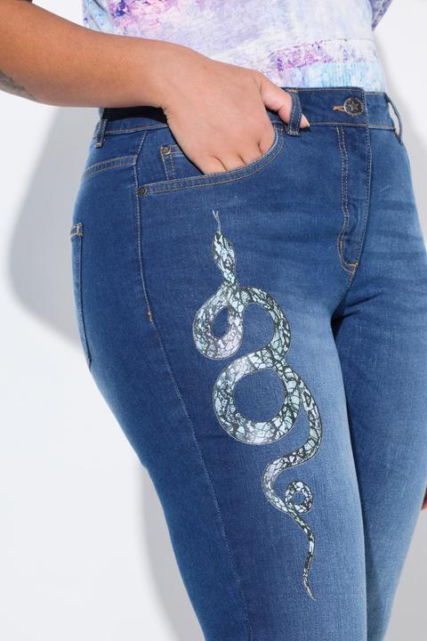 Produktbild Angel of Style Jeans, Schlangenprint, 5-Pocket (50)
