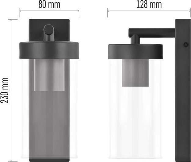 Image du produit Emos LED GARDEN LIGHT,E27,IP44,MAX 15W,WALL MOUNTED (E27, IP44)