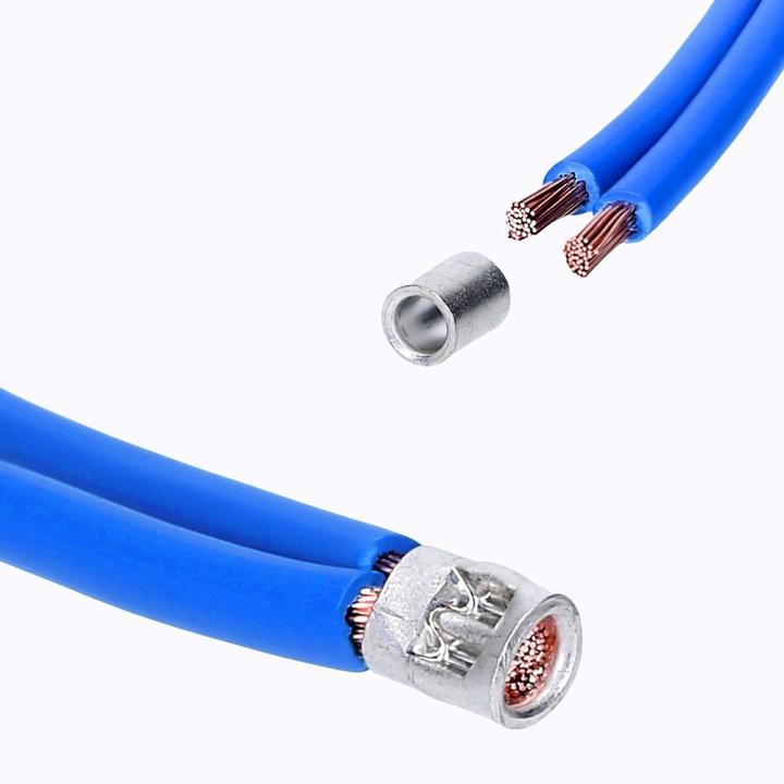 Produktbild Kalitec 10 Stück L3-P Parallelverbinder 16mm² I Verbinder unisoliert I Quetschverbinder blank I Kabe