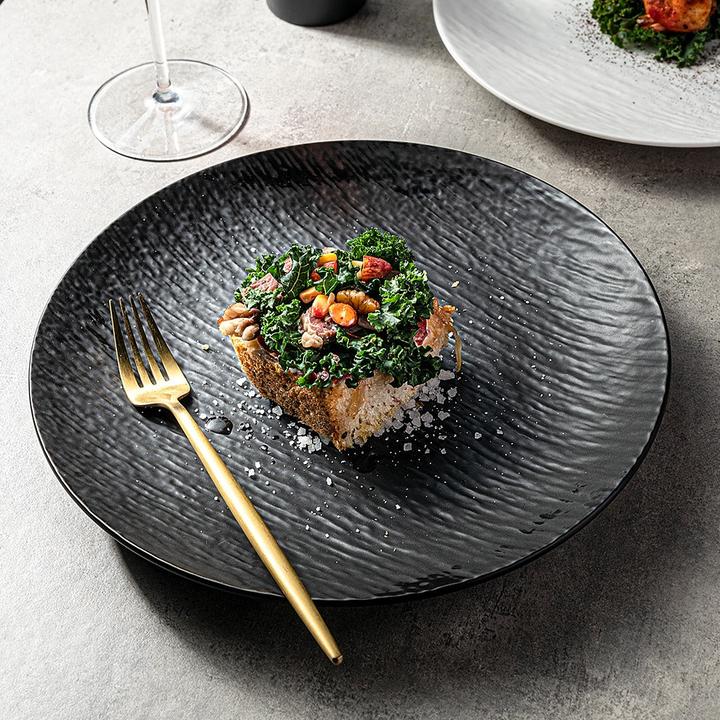 Image du produit Spa Solutions Verona Assiette à hors-d'oeuvre Set de 4 pièces Noir (4 x)