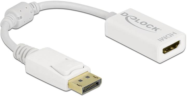 Produktbild Delock Adapter DisplayPort 1.1 Stecker zu HDMI Buchse Passiv weiss (HDMI, 15 cm)