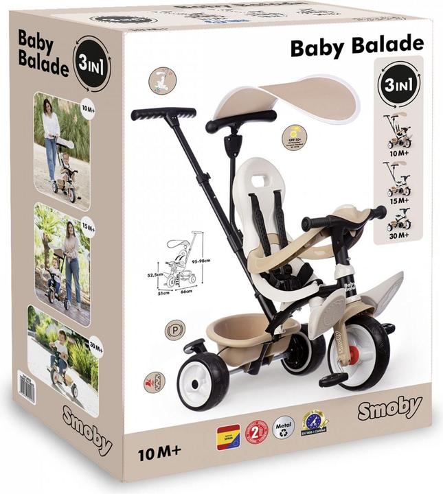 Immagine prodotto Smoby Triciclo Baby Balade Beige