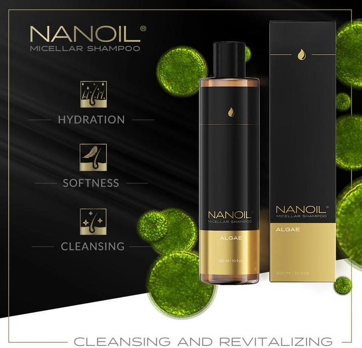 Immagine prodotto Nanoil Shampoo Micell con alghe (Shampoo liquido, 300 ml)