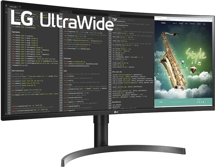Actual product image LG Ultrawide 35WN75CP-B (3440 x 1440 pixels, 35")