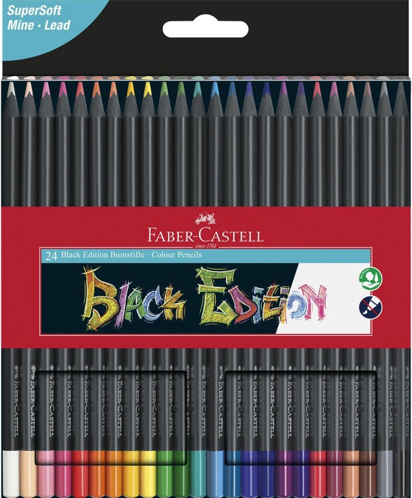 Produktbild Faber-Castell Black Edition (Mehrfarbig, 24 x)