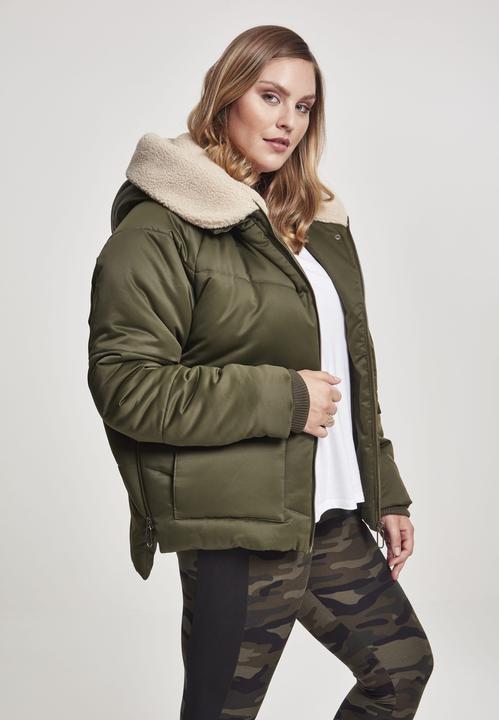 Produktbild Urban Classics Ladies Sherpa Hooded Jacket (XL)