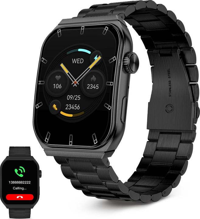 Image du produit KSIX Olympo smartwatch, AMOLED 1,96” display, 2 straps, 5 days aut., Sport and health modes, Calls