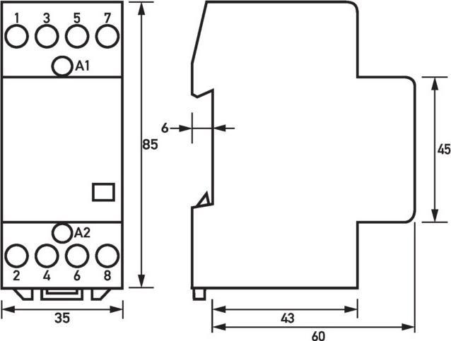 Actual product image Doepke DOEP HS20-31 Contactor 24A/230V/50Hz Installation Contactor HS20-3