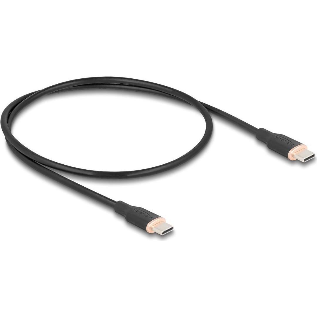 Delock USB 2.0 Kabel USB Type-C Stecker zu Stecker PD 3.0 60 (0.50 m, USB 2.0), USB Kabel