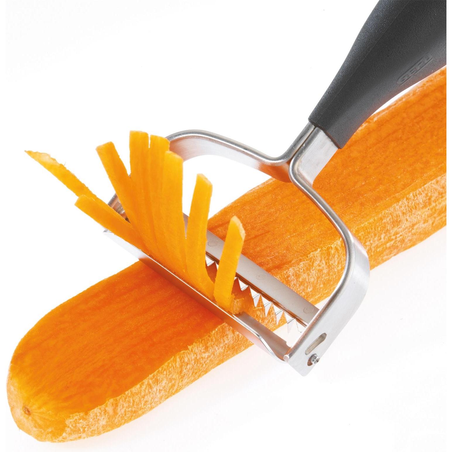 Thumbnail - GEFU Julienne-Schäler Striscia, Sparschäler, Schwarz, Silber