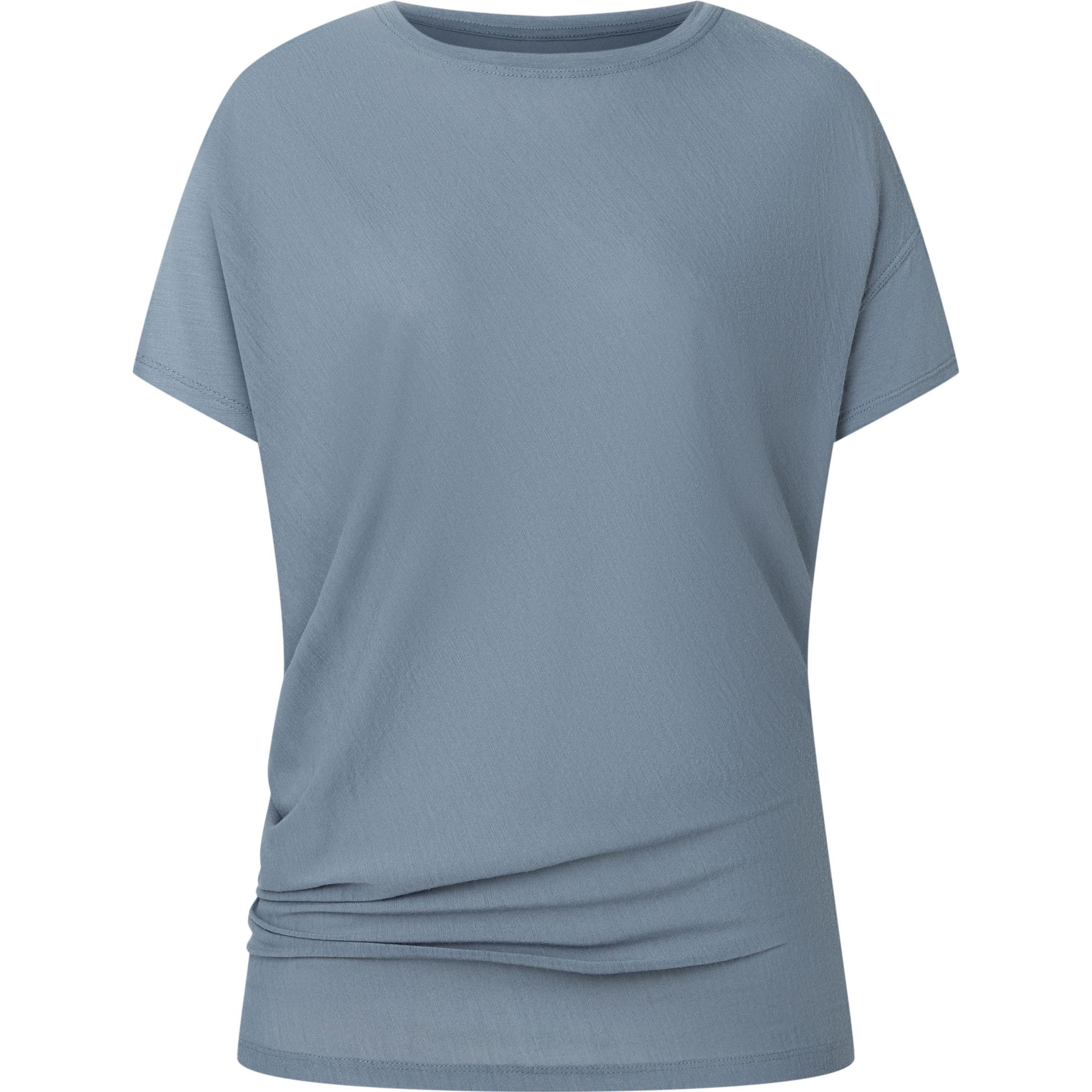 Super Natural, Damen, Sportshirt, W Yoga Loose Tee (S), Grau, Türkis, S