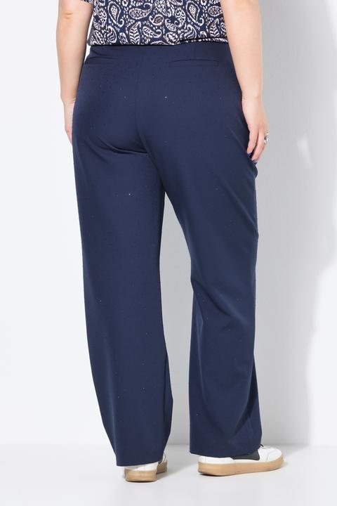 Actual product image Studio Untold Hose, Wide Legs, High Waist, Ziersteinchen, Bundfalten (44)