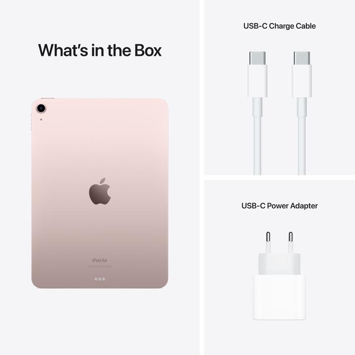 Produktbild Apple iPad Air 2022 (5. Gen) (nur WLAN, 10.90", 256 GB, Pink)