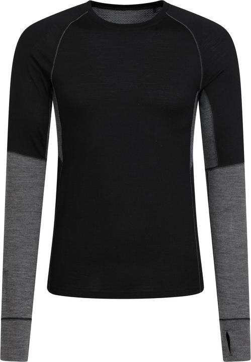 Actual product image Mountain Warehouse Mens Ultra Merino Wool Round Neck Base Layer Top (L)
