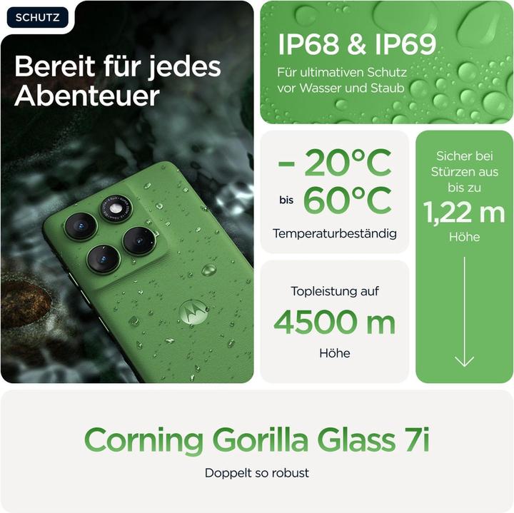 Produktbild Motorola (PB7H0003SE) (256 GB, Shamrock, 6.67", SIM + eSIM, 5G)