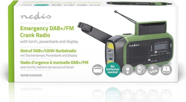 Actual product image Nedis Emergency radio (DAB+, FM)