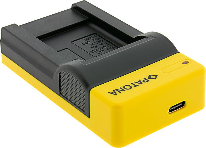 Productafbeelding Patona Slim USB Ladegerät mit USB-C Input für Olympus Li-40B Li-42B Nikon EN-EL10 (Batterijlader voor camera)