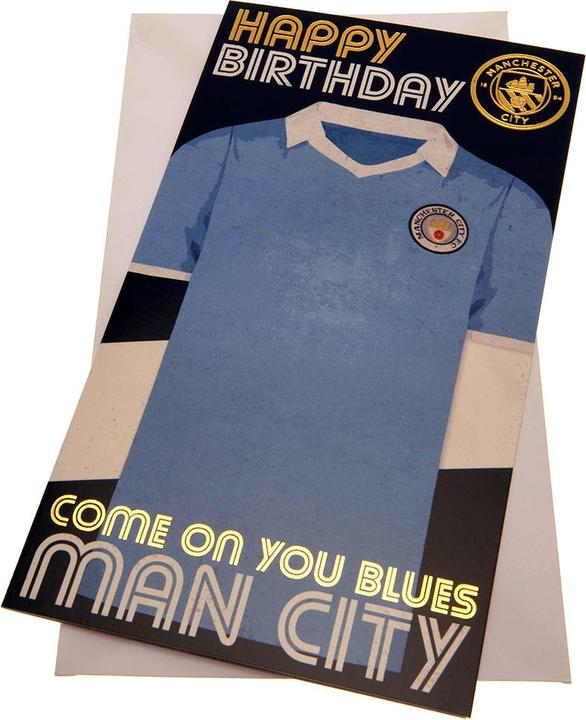 Image du produit Manchester City FC Carte d'anniversaire rétro (1 pcs)