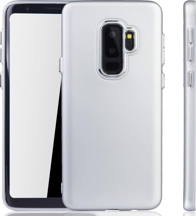 Produktbild König Design Handyhülle für Samsung Galaxy S9 Plus Schutzcase Backcover Bumper Etuis Silber (Samsung Galaxy S9+)