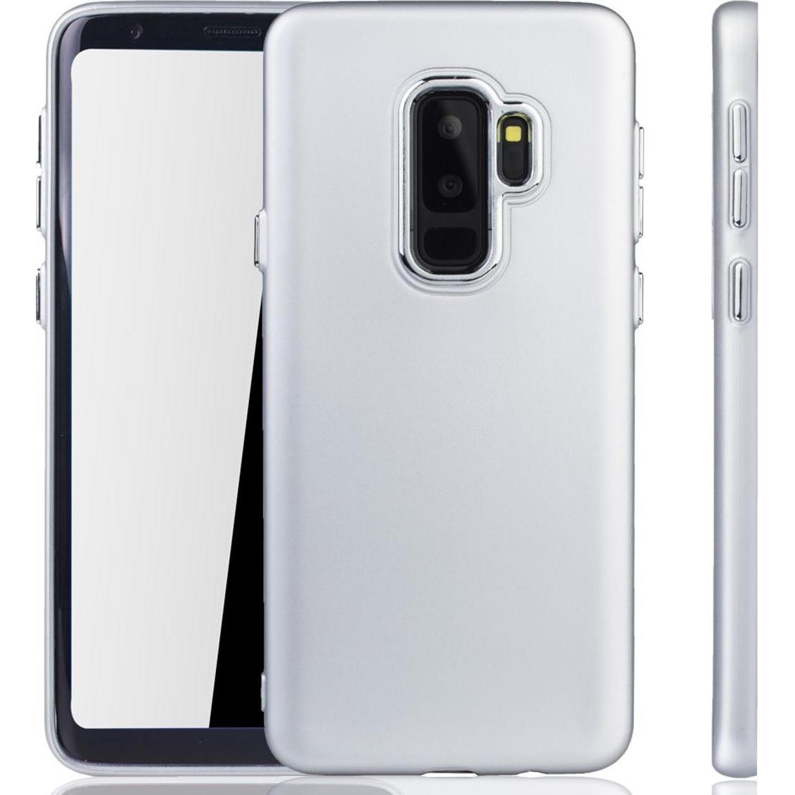 König Design Handyhülle für Samsung Galaxy S9 Plus Schutzcase Backcover Bumper Etuis Silber (Samsung Galaxy S9+), Smartp...