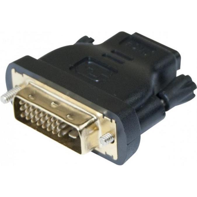Exertis Connect HDMI Adapter (HDMI, 20 cm), Data + Video Adapter, Schwarz