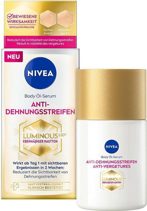 Actual product image NIVEA Luminous Body Öl-Serum Anti-Dehnungsstreifen (Body oil, 100 ml)