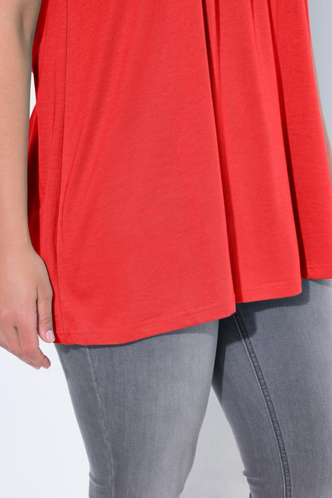 Actual product image Ulla Popken Essential Front Pleat Tee (62)