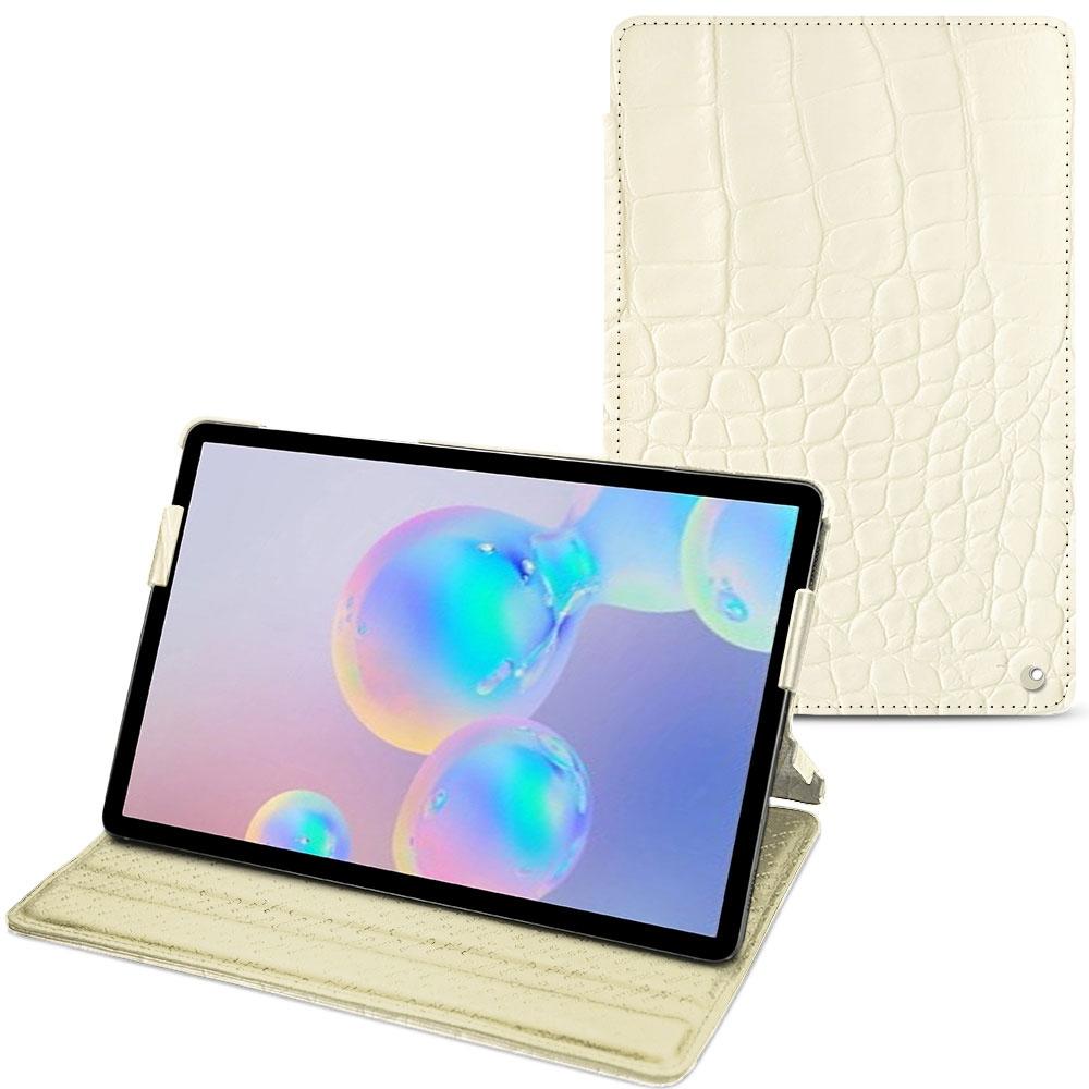 Noreve Lederschutzhülle horizontal (Galaxy Tab S6), Tablet Hülle, Beige