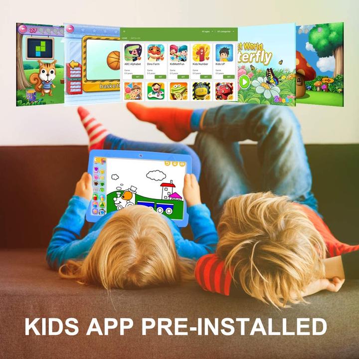 Actual product image Sannuo Kids tablet (4G, 10", 32 GB, Blue)