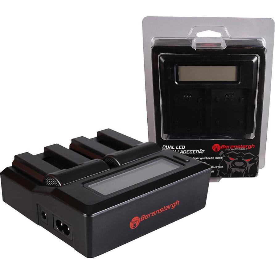Berenstargh Dual LCD USB Ladegerät f. Canon NB-9L Digital IXUS 1000 1000HS 1100HS 500 HS 510HS NB-9L (Caricabatterie per fotocamere), Alimentatore fot