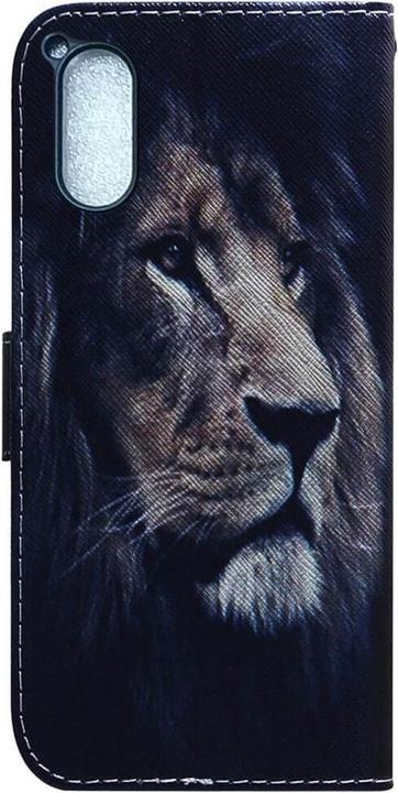 Actual product image Cover-Discount Sony Xperia 5 V - Leather case cover lion (Sony Xperia 5 V)