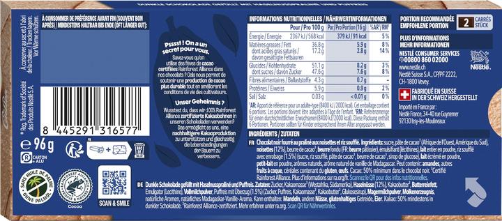 Image du produit Cailler Pralinato (96 g)