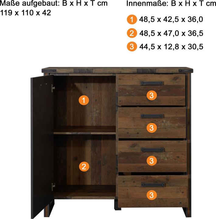 Image du produit Trendteam premier pilier (119 x 31 x 201 cm)